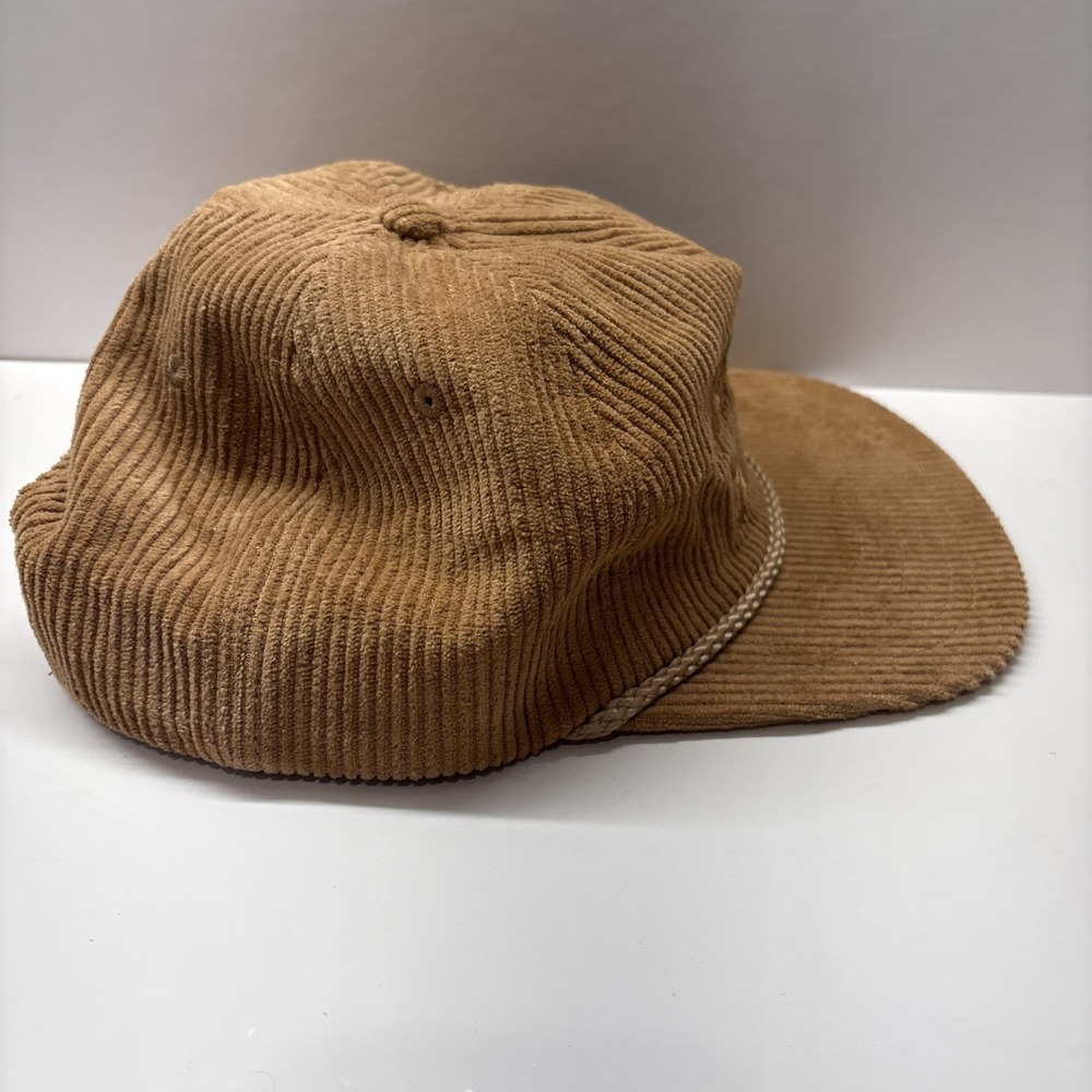 Peanut Butter Corduroy Rope Hat Snapback Beige Snag Collective Cap Embroidery - Picture 6 of 10